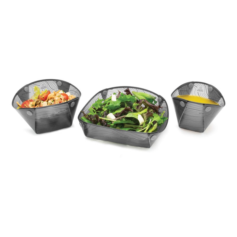 Fozzils Snapfold Solo Pack (Cup, Bowl, Plate) , Gray - Image 1